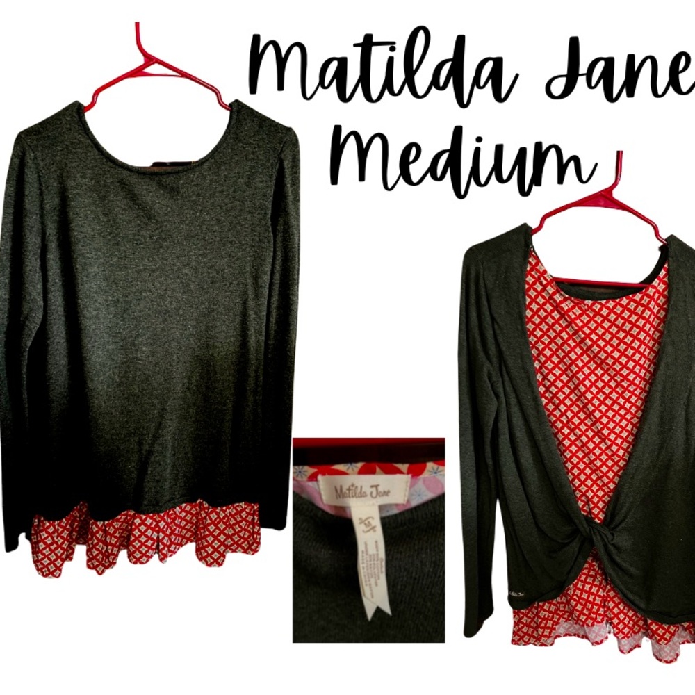 Matilda Jane Medium Open Back Sweater